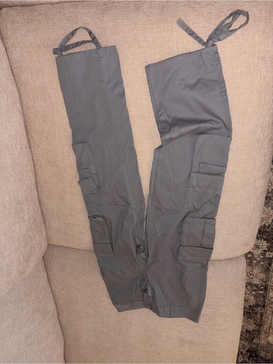 Pants - Women Cargo Utility Pants in Gray
